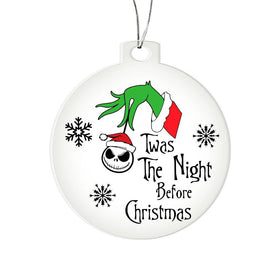 Christmas High Graphic Acrylic Ornament, Night Before Christmas